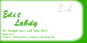 edit labdy business card